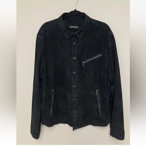 John Varvatos Kadd Goat Suede shirt Jacket. EU 46 USA 36
